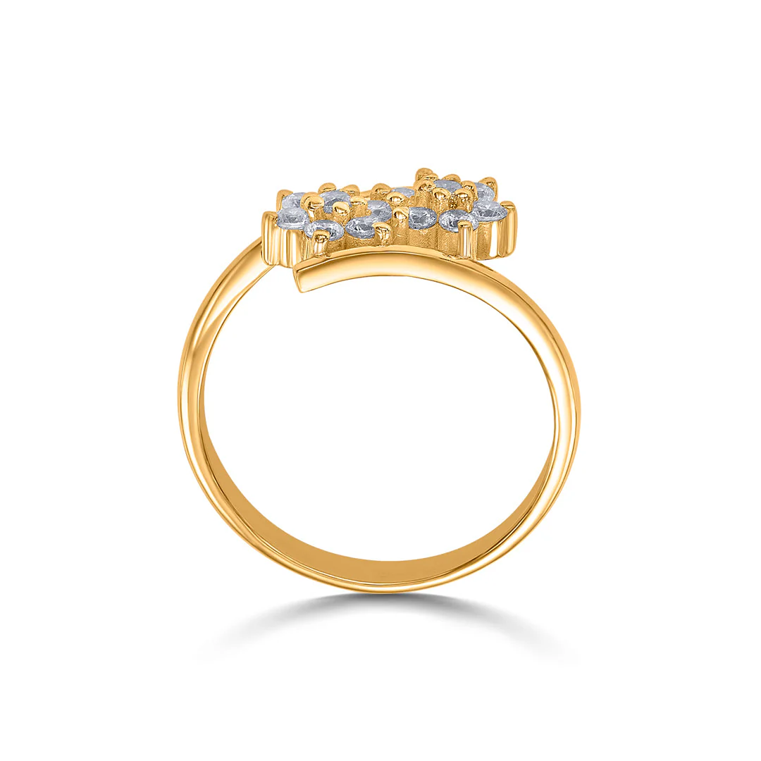 Flora Twist Women's Gold Ring - Image 5
