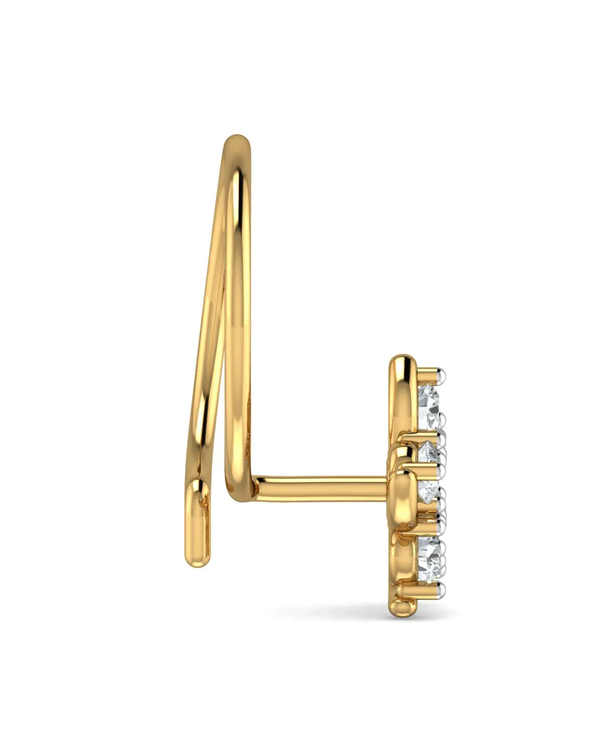 Floral Diamond Nosepin - Image 3
