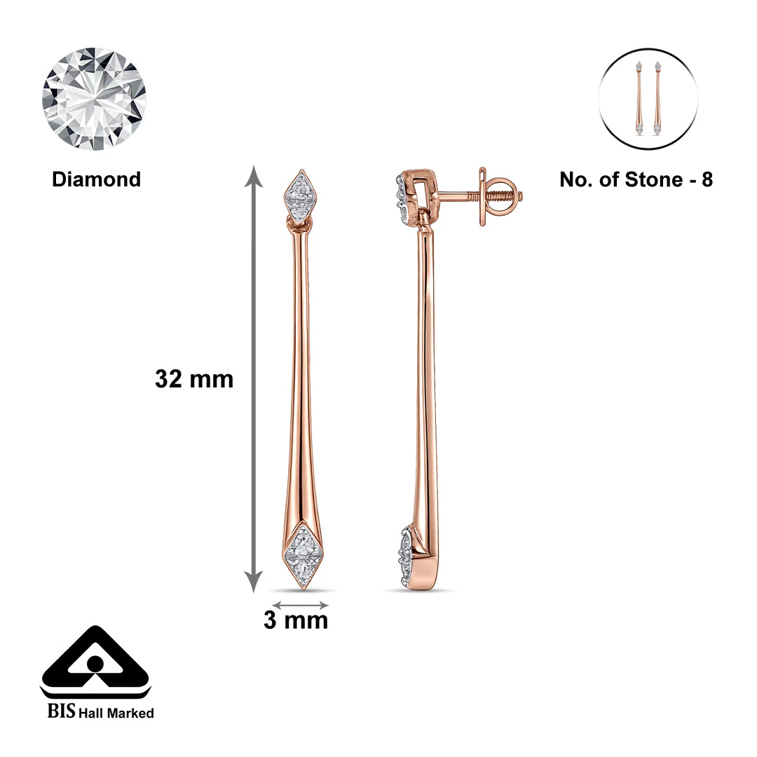Fynora Charm Diamond Earring - Image 6