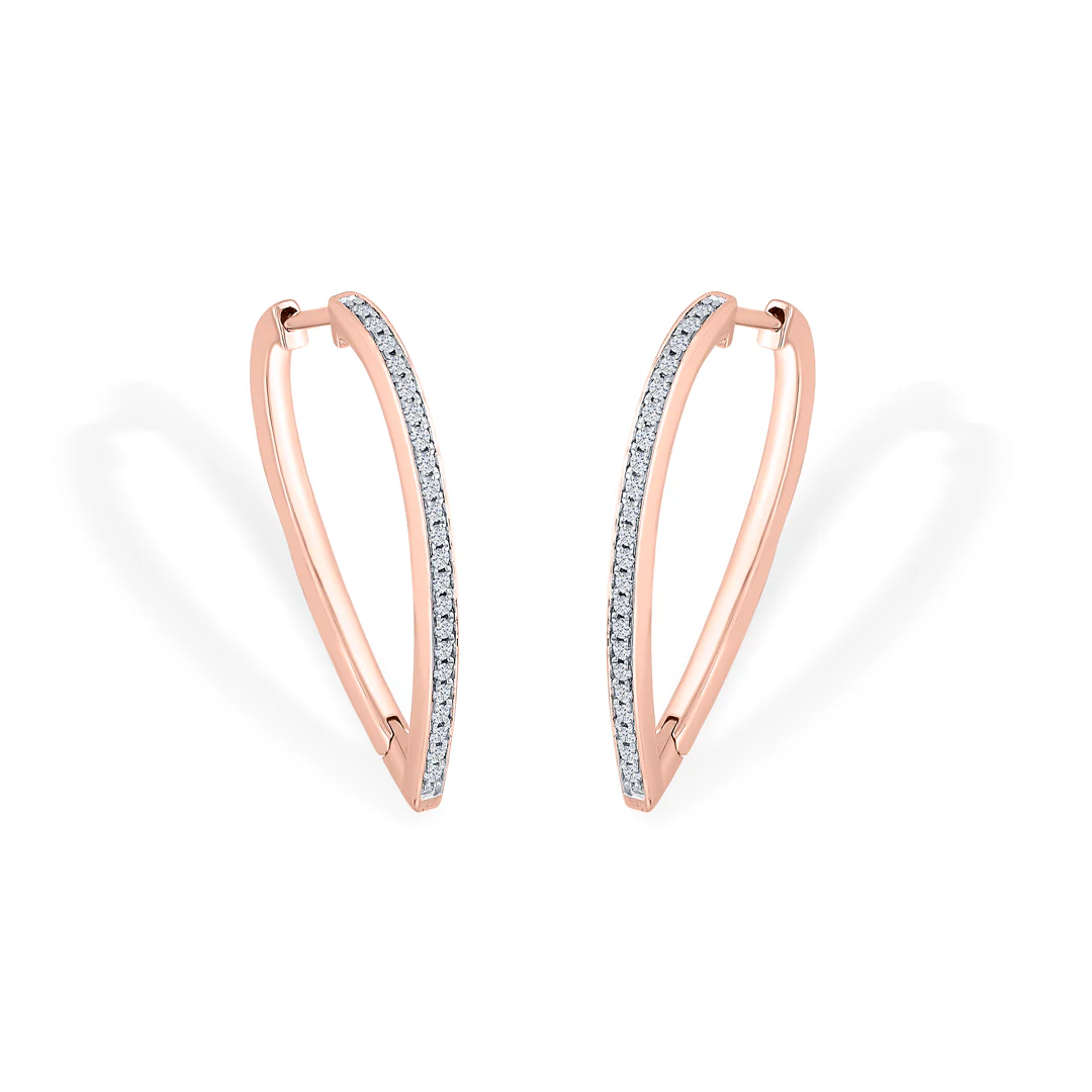 Gilded Sequence Gold Stud Diamond Earring for Women - Image 4