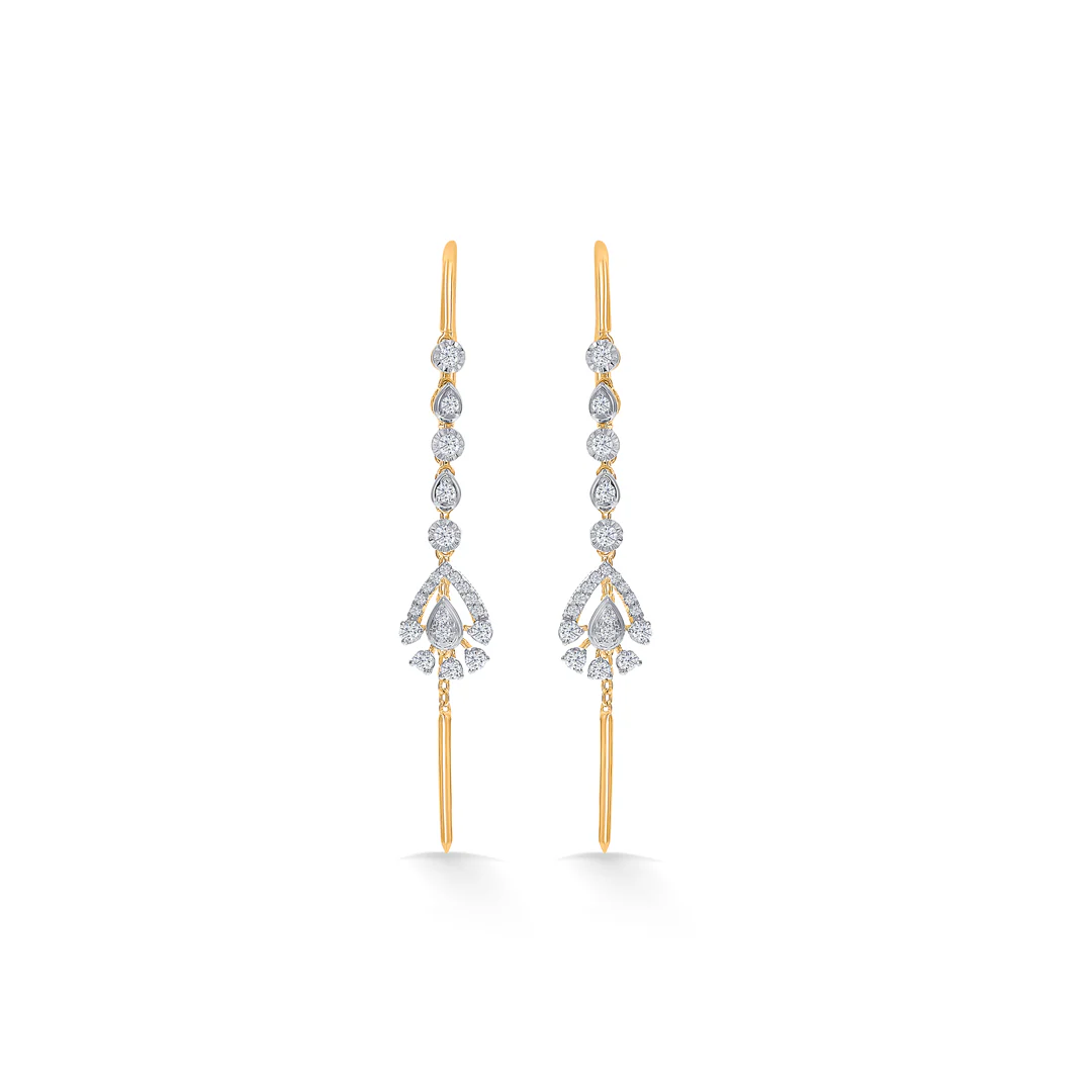 Glamour Jingles Gold Dangler Earring For Women