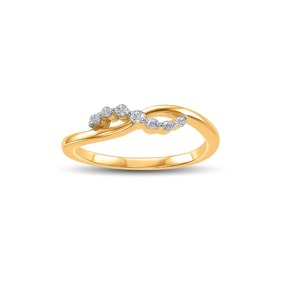 Glow Curve Women's Gold Ring - Image 3
