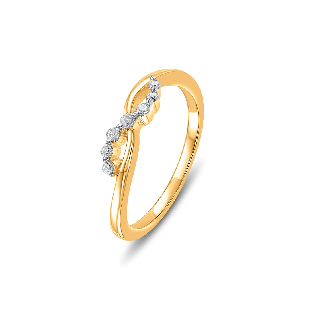 Glow Curve Women's Gold Ring - Image 4