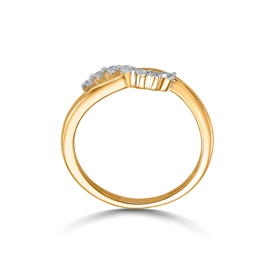 Glow Curve Women's Gold Ring - Image 5