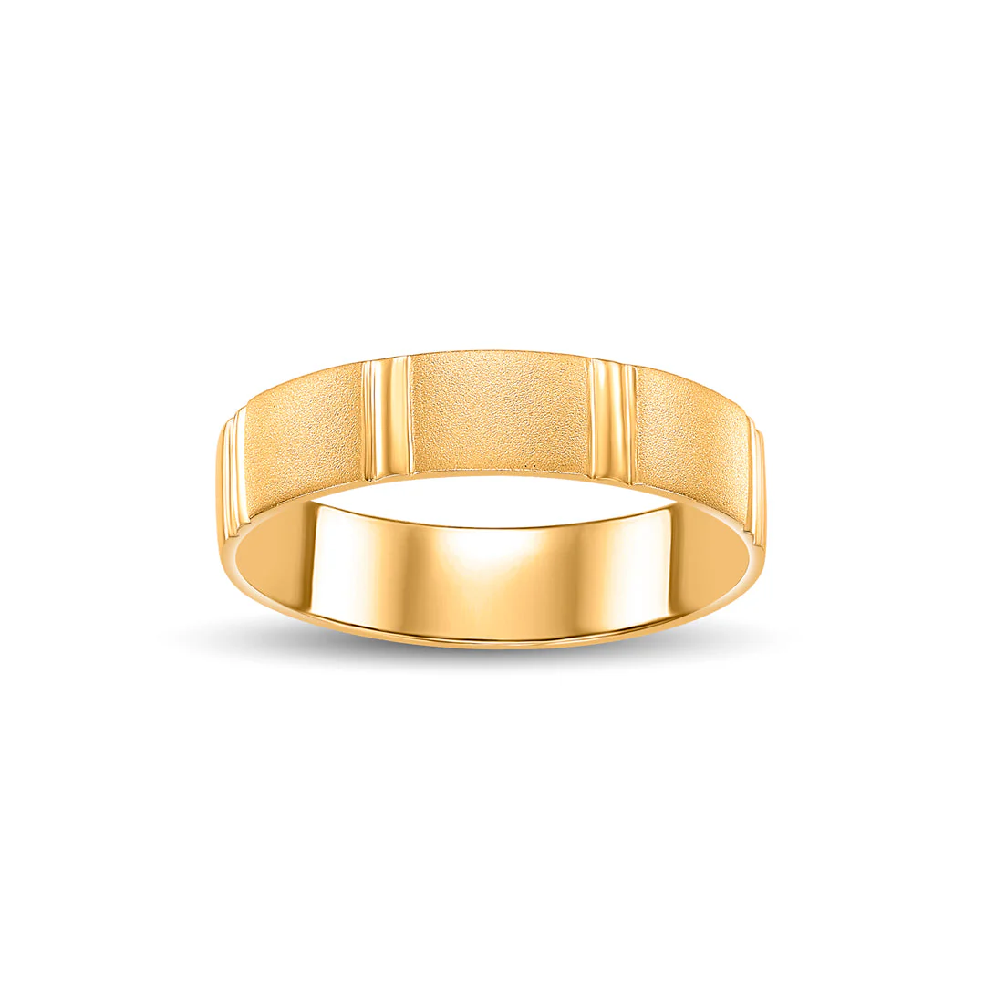 Glowline Arc Men's Gold Ring - Image 2