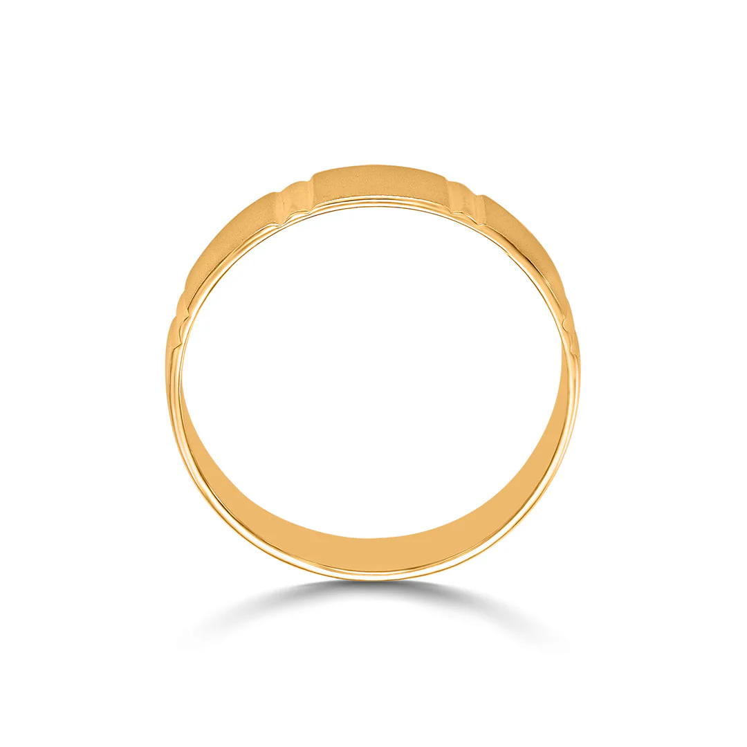 Glowline Arc Men's Gold Ring - Image 4