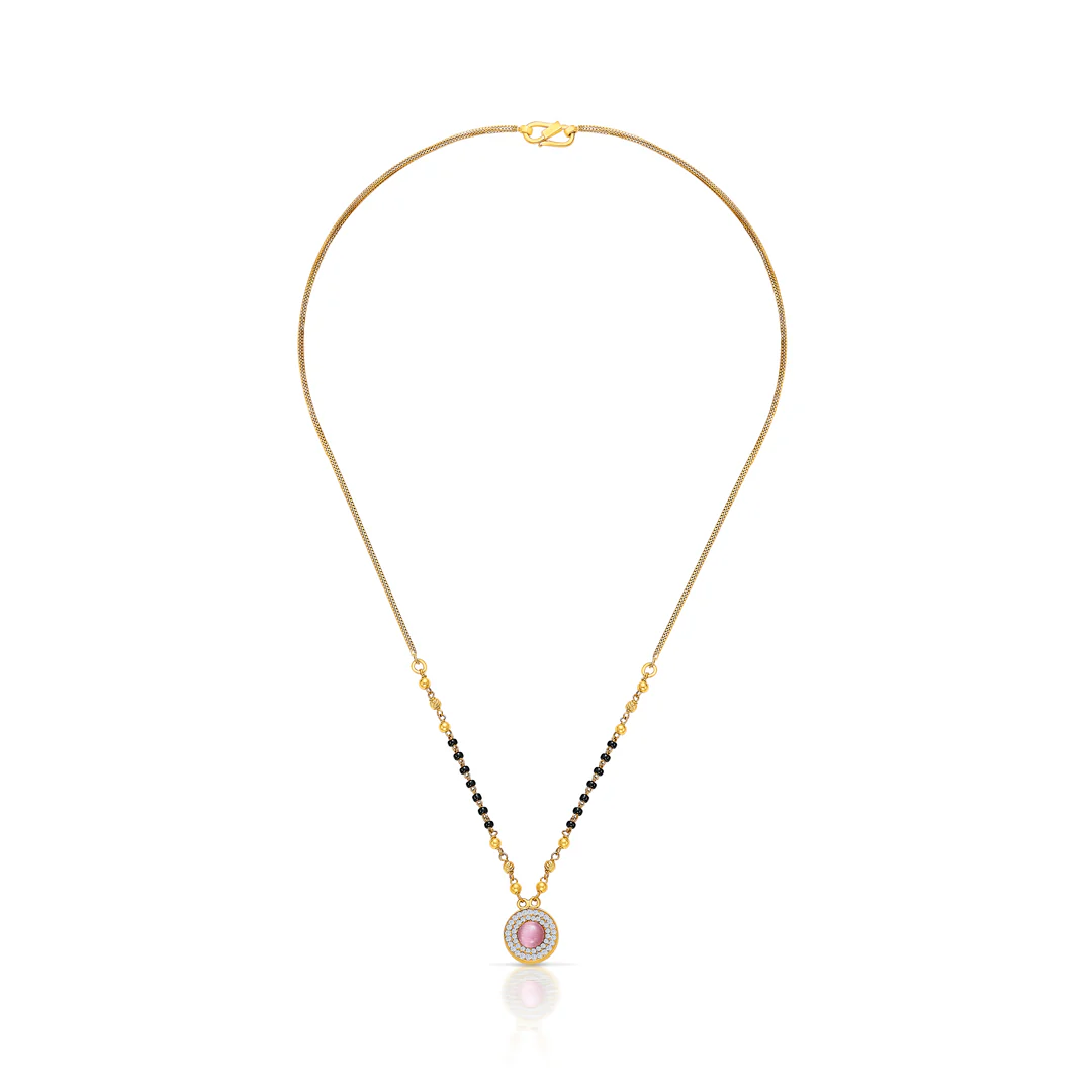 Golden Bliss 22 Karat (916) Yellow Gold Modern Mangalsutra For Women - Image 2