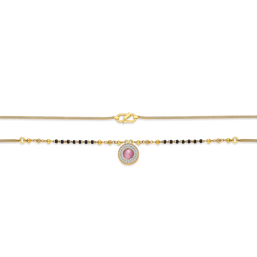 Golden Bliss 22 Karat (916) Yellow Gold Modern Mangalsutra For Women - Image 3