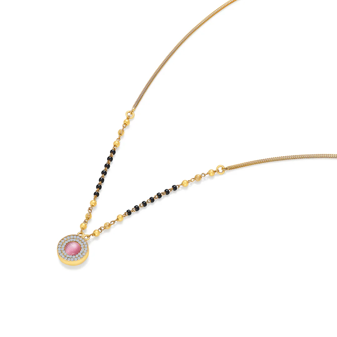 Golden Bliss 22 Karat (916) Yellow Gold Modern Mangalsutra For Women - Image 4