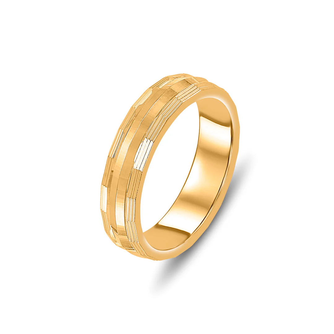 Golden Contour Women's Gold Ring - Image 4