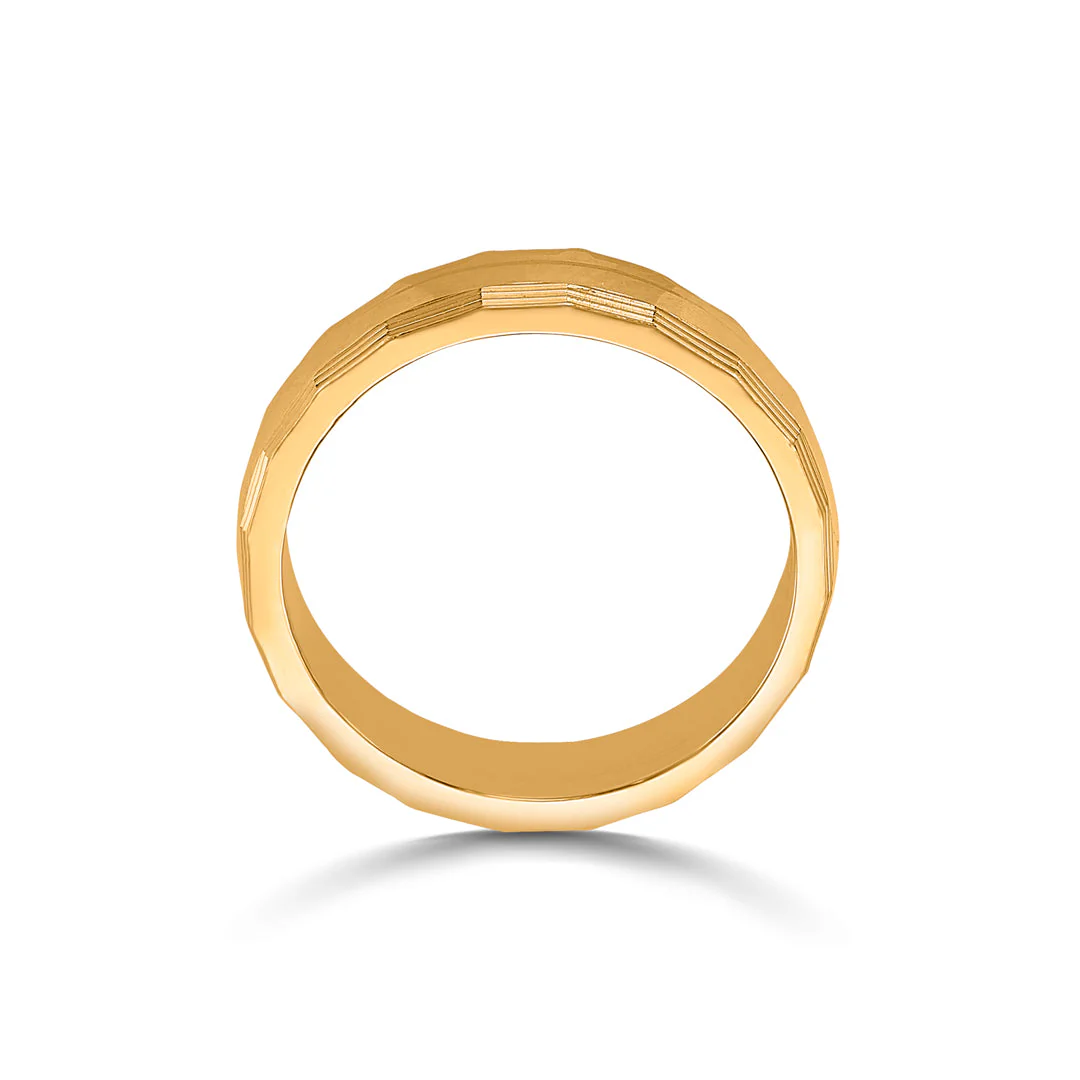 Golden Contour Women's Gold Ring - Image 5