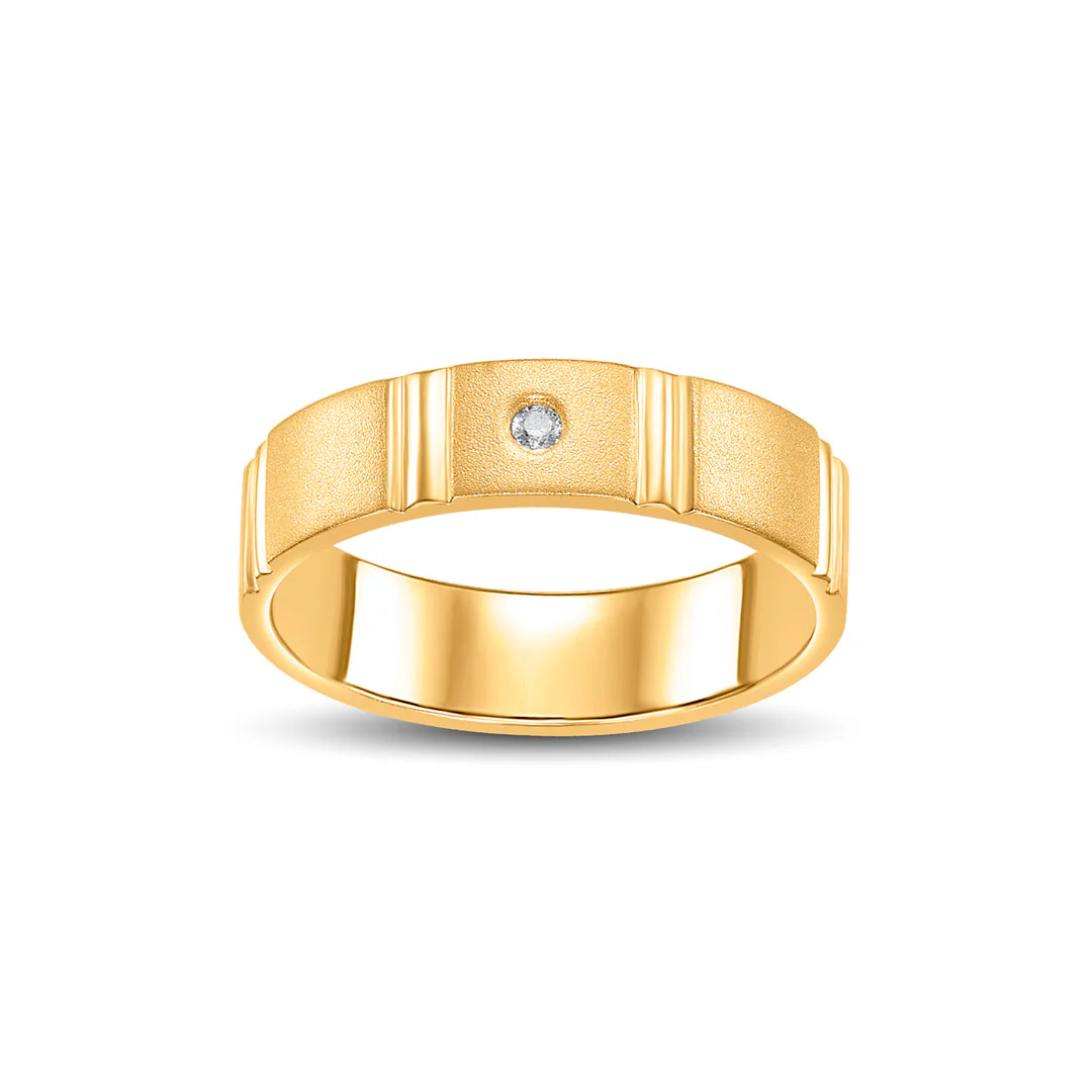 Golden Edge Women's Gold Ring - Image 3