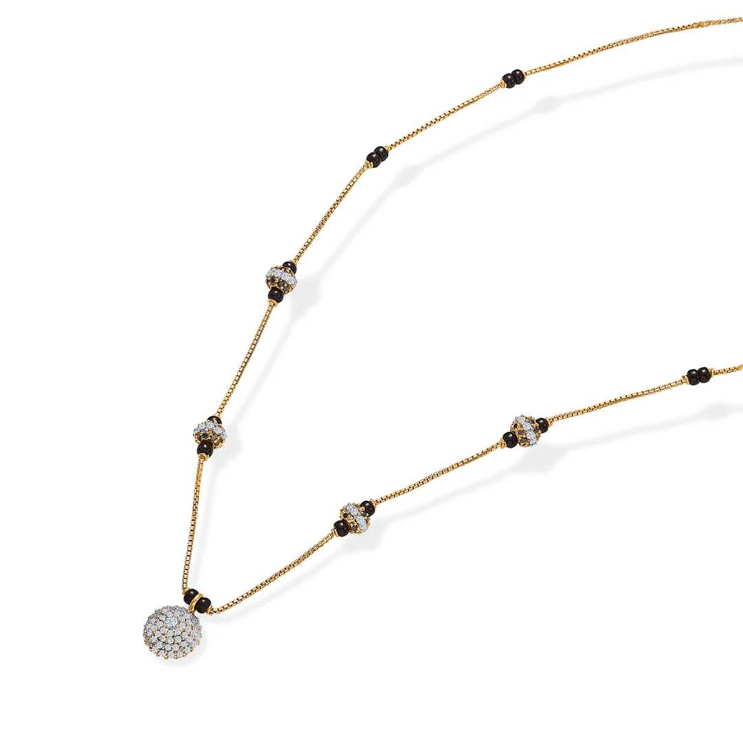 Golden Grace Gold Modern Mangalsutra - Image 3