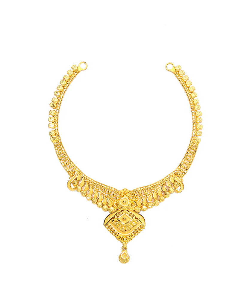 Golden Pratima Yellow Gold Necklace For Women - Image 2