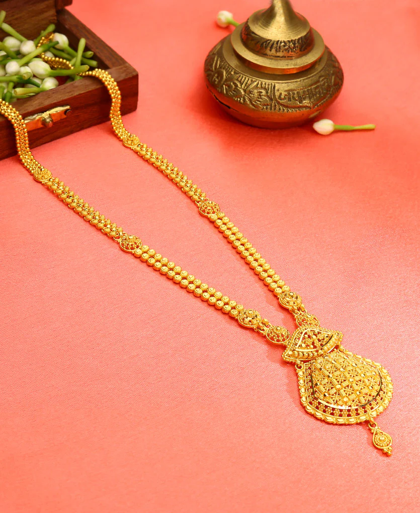 Golden Sanctum Yellow Gold Necklace For Women - Image 3