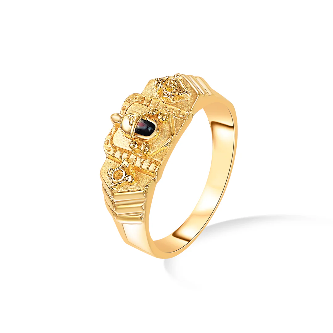 Govinda Glow Gold Men's Ring - Image 3