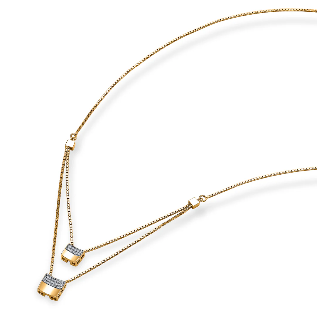 Harmony Layers Yellow Gold Necklace For Women - Image 7