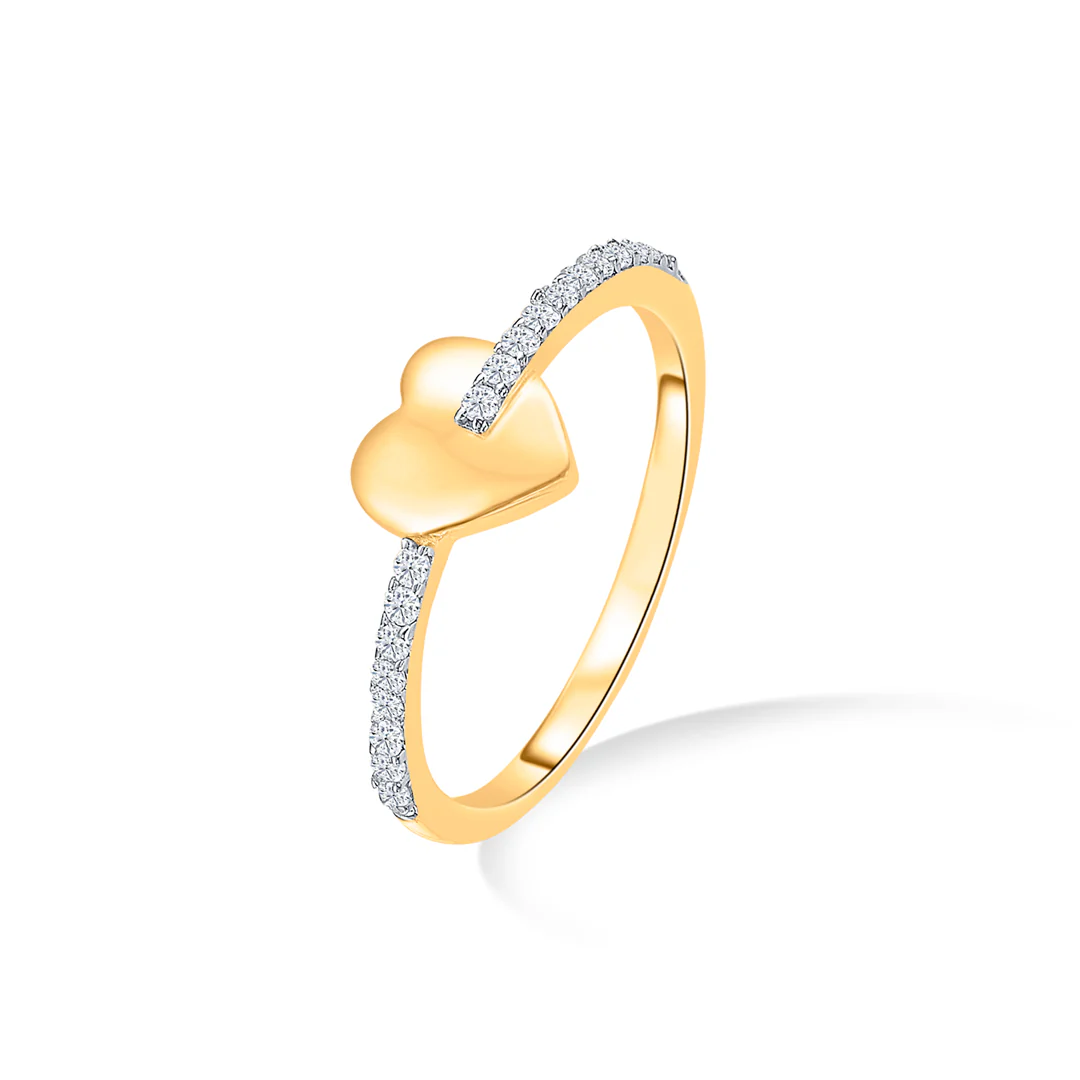 Heart Spritz Gold Casual Ring - Image 3