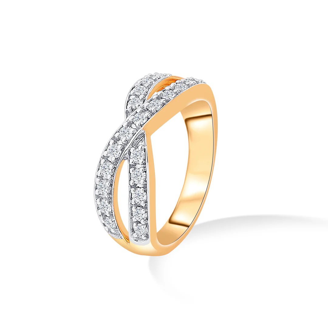 Infinity Whisperline Gold & Diamond Ring - Image 3