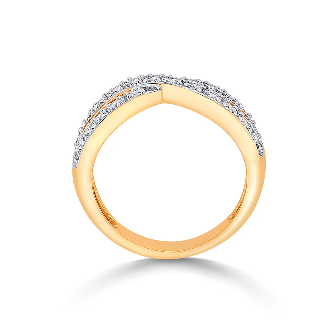 Infinity Whisperline Gold & Diamond Ring - Image 4