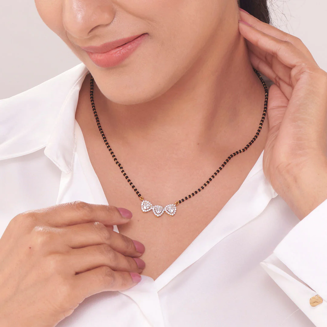 Ivory Embrace Fancy Mangalsutra - Image 2