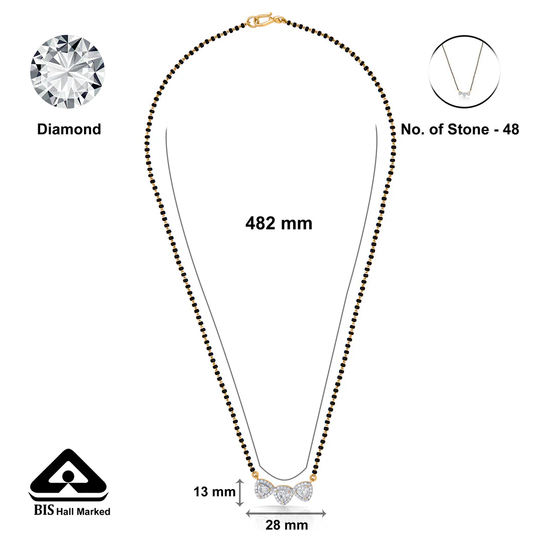 Ivory Embrace Fancy Mangalsutra - Image 6