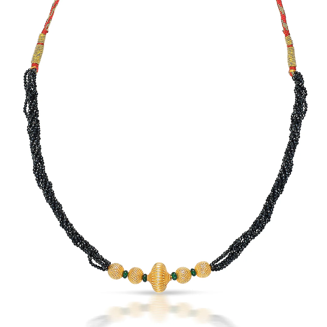 Kanthasakhi Kolhapuri Gold Thushi Choker - Image 4
