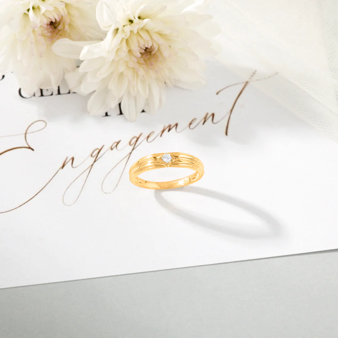 Lasting Embrace Engagement Diamond Ring for Men