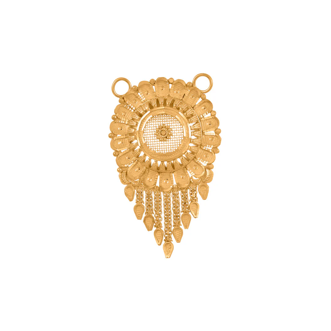 Leaflet Drape Calcutti Emboss Pendant - Image 3
