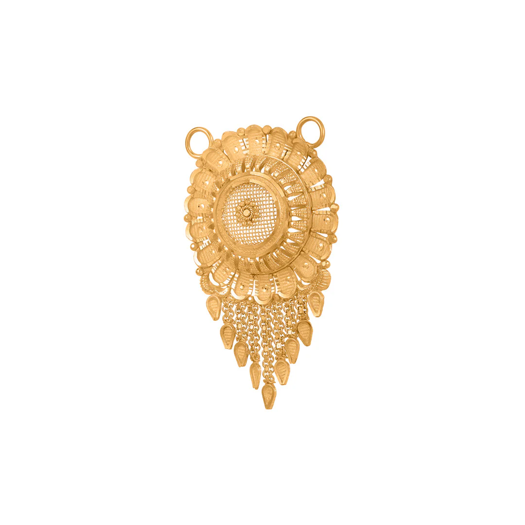 Leaflet Drape Calcutti Emboss Pendant - Image 4