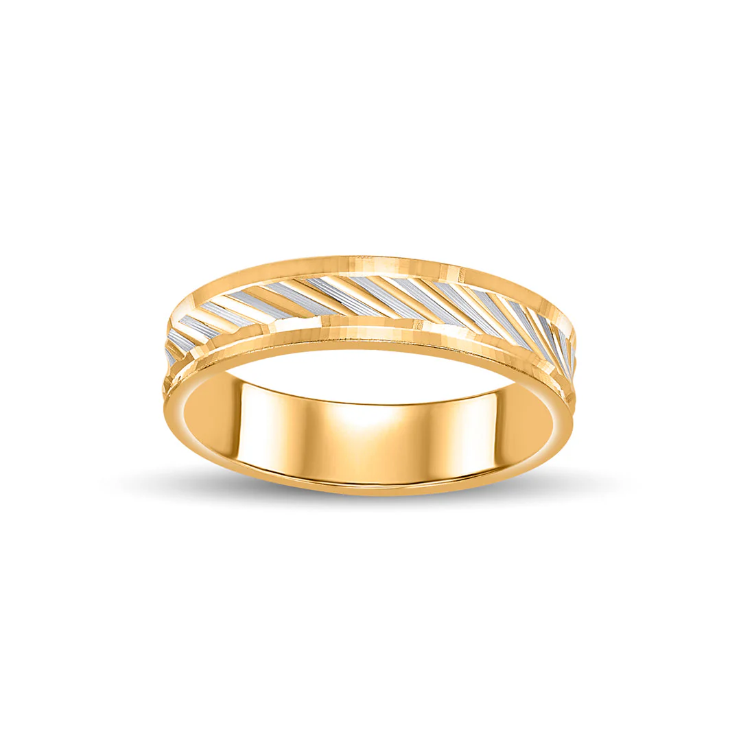 Linear Loop Women's Gold Ring - Image 3
