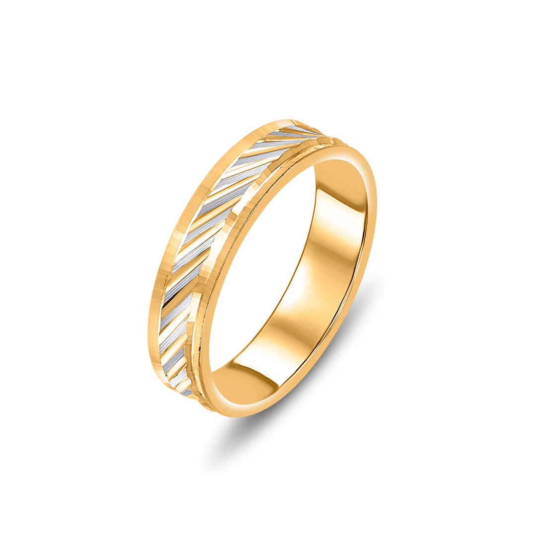 Linear Loop Women's Gold Ring - Image 4