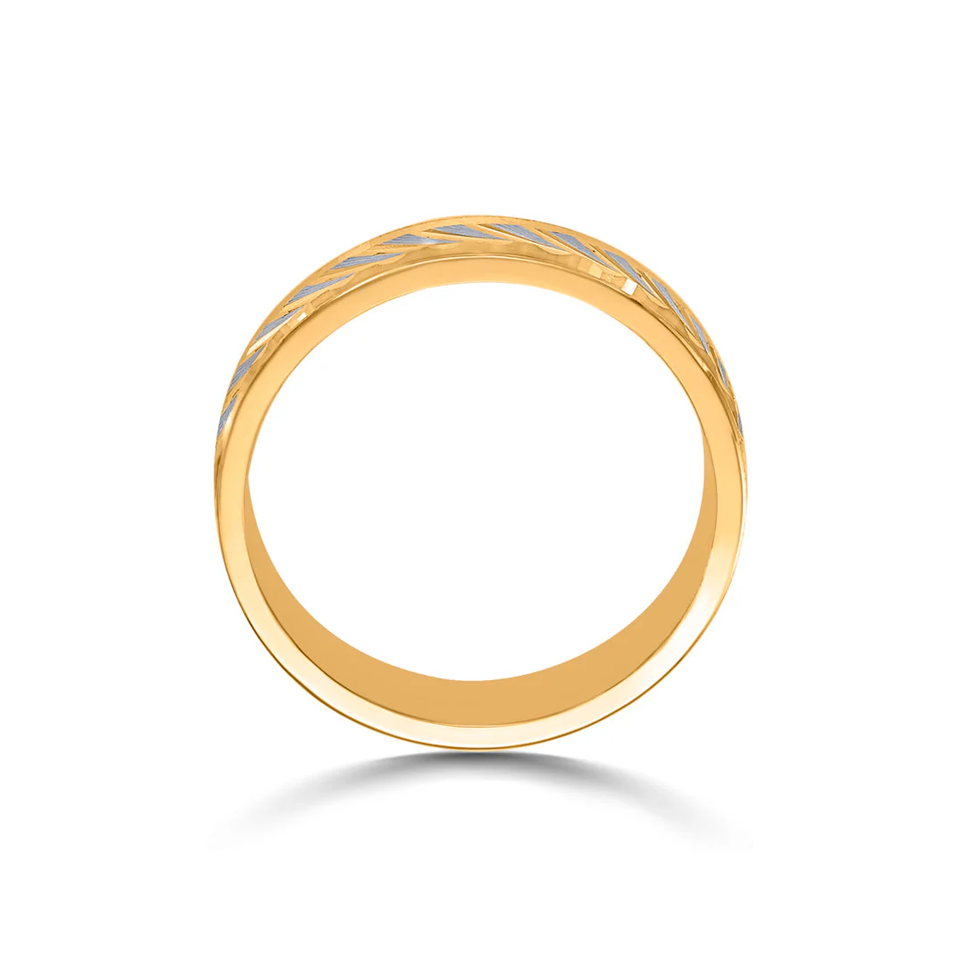 Linear Loop Women's Gold Ring - Image 5