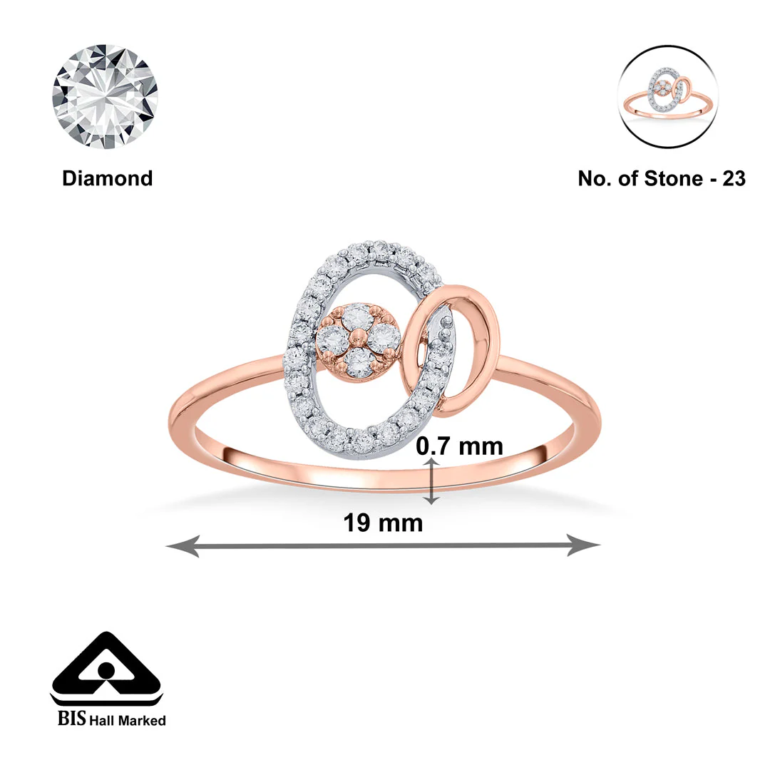Linked Ovals Fashion Diamond Ring - Image 6