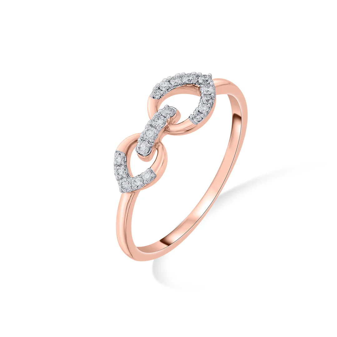 Linked Pair Fashion Diamond Ring - Image 4