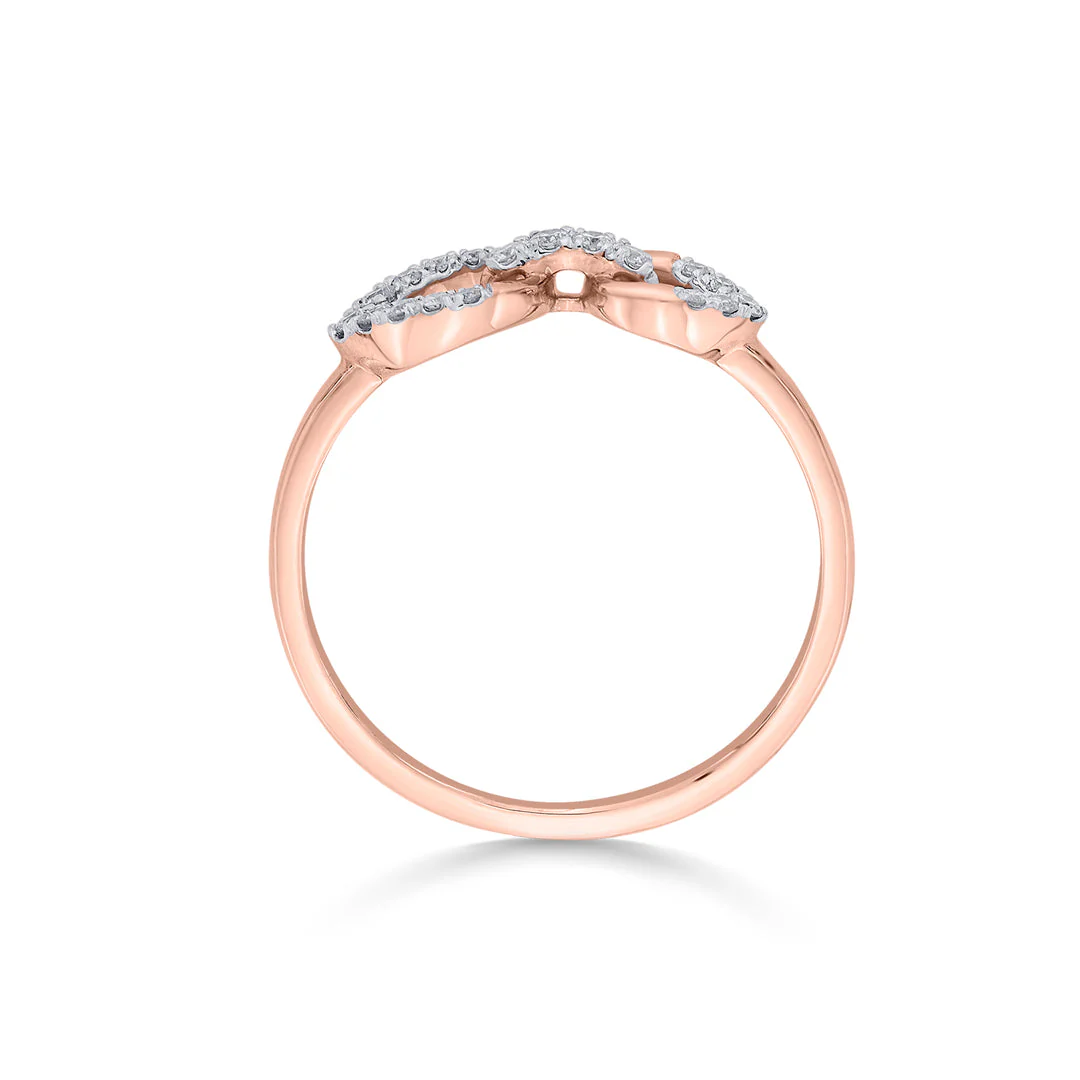 Linked Pair Fashion Diamond Ring - Image 5