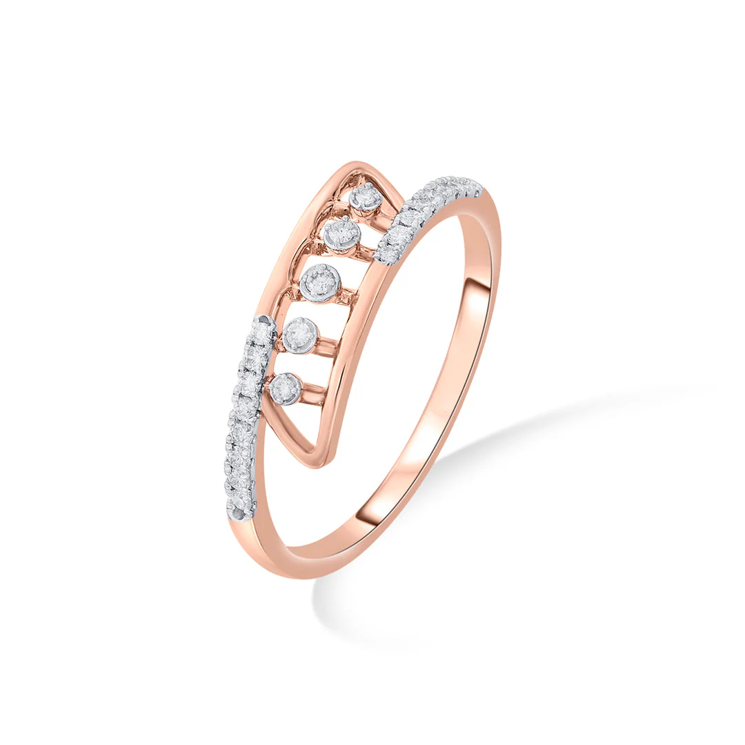 Linked Warp Fashion Diamond Ring - Image 4