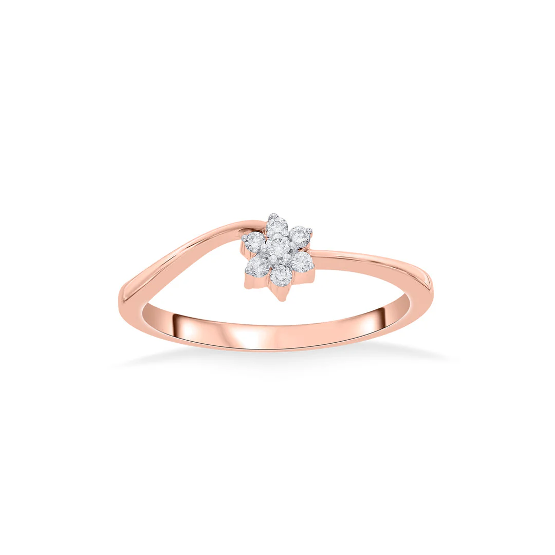 Lira Floral Casual Diamond Ring - Image 3