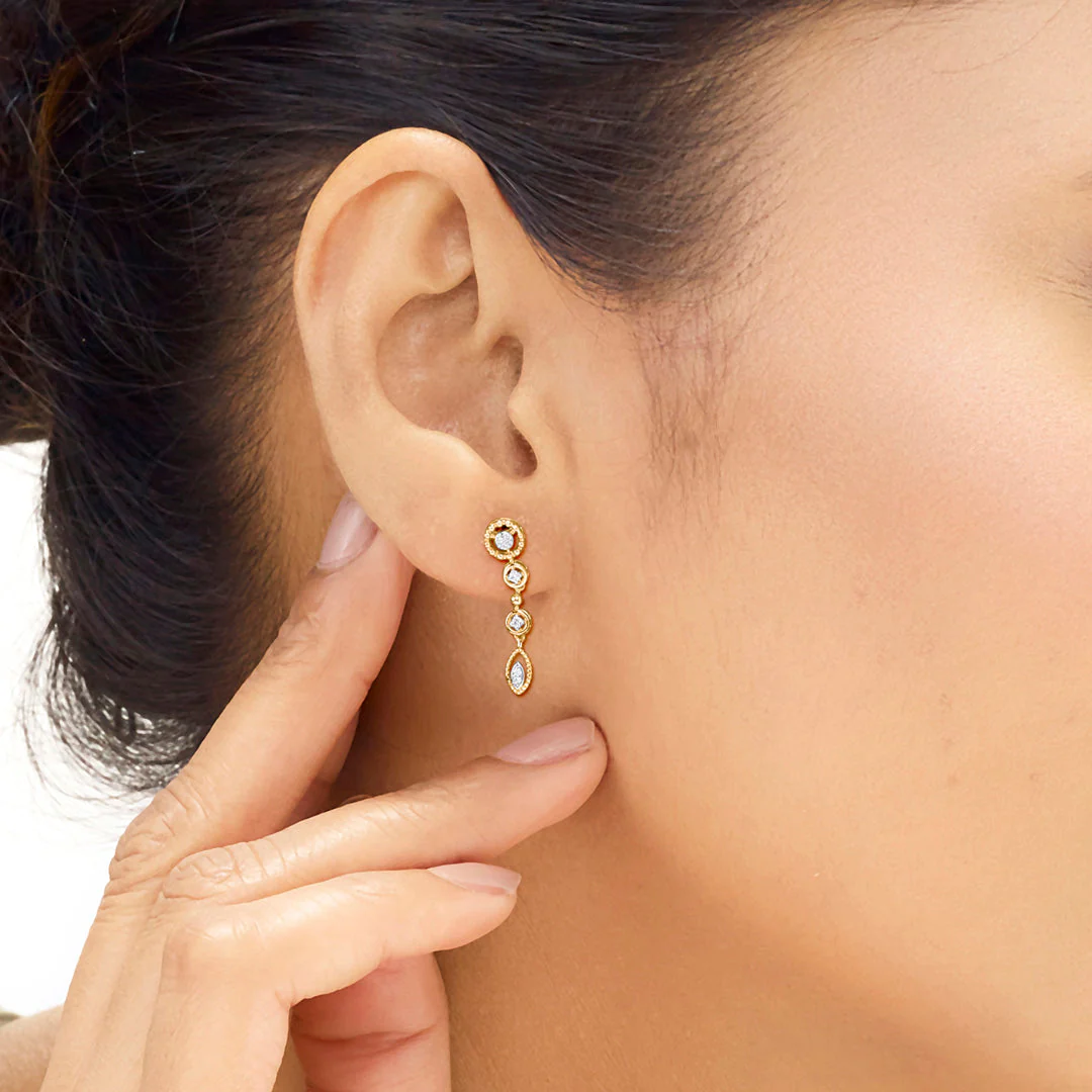Luminara links Diamond Drops & Dangler Earrings - Image 2