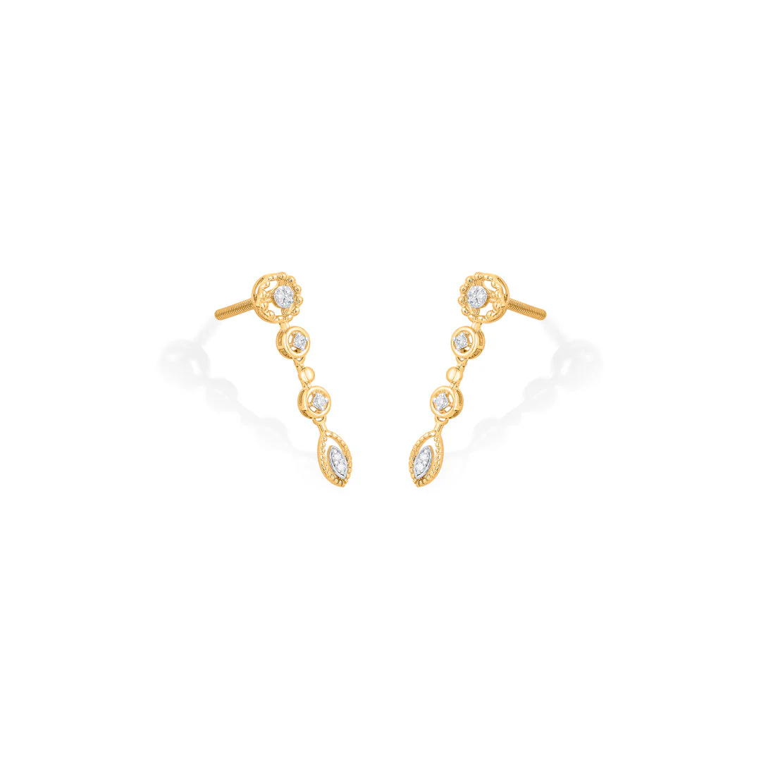 Luminara links Diamond Drops & Dangler Earrings - Image 4