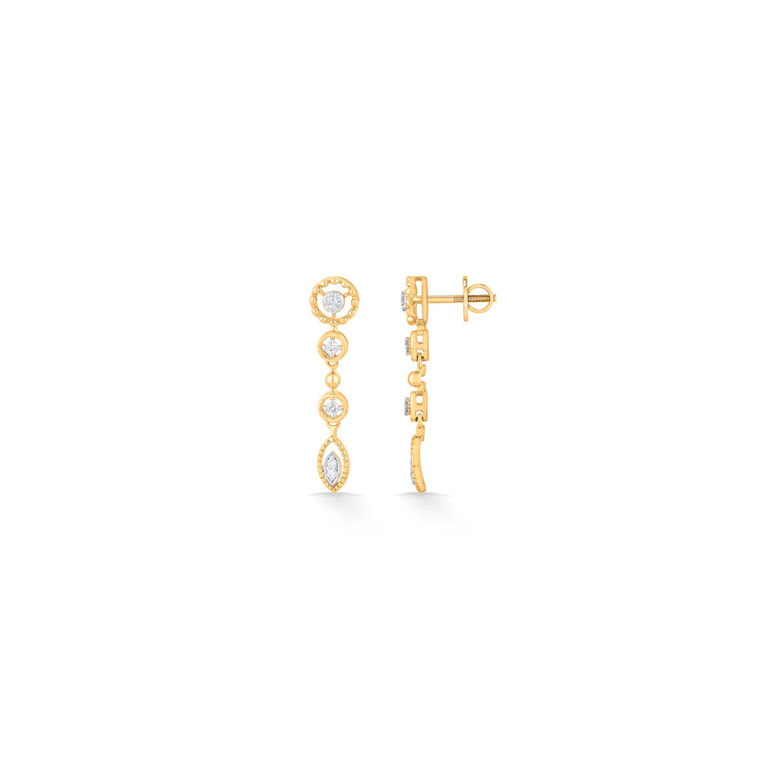Luminara links Diamond Drops & Dangler Earrings - Image 5