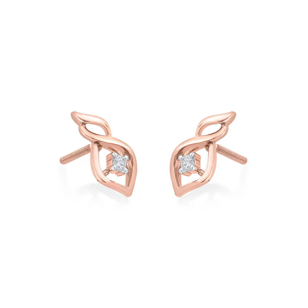 Luminous Embrace Diamond Stud Earrings - Image 4
