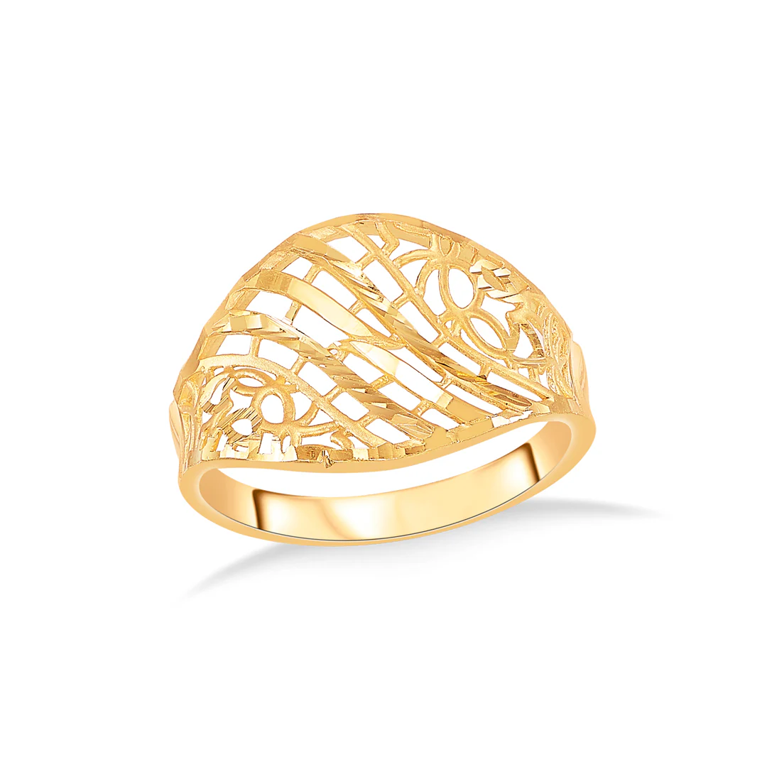 Mesh Marvel Gold Fashion Ring For Women - Image 2