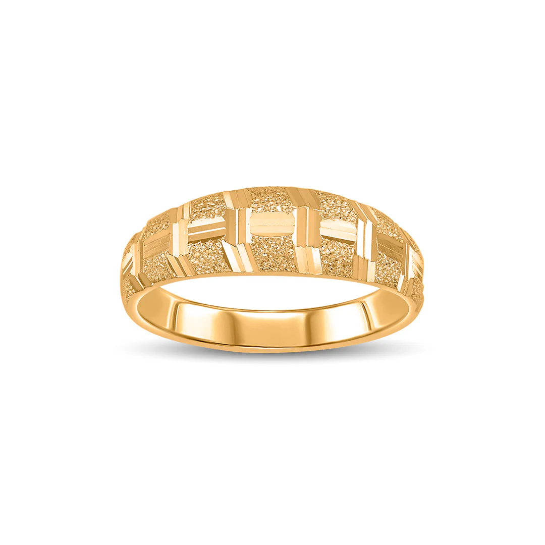 Modern Loop Women's Gold Ring - Image 3