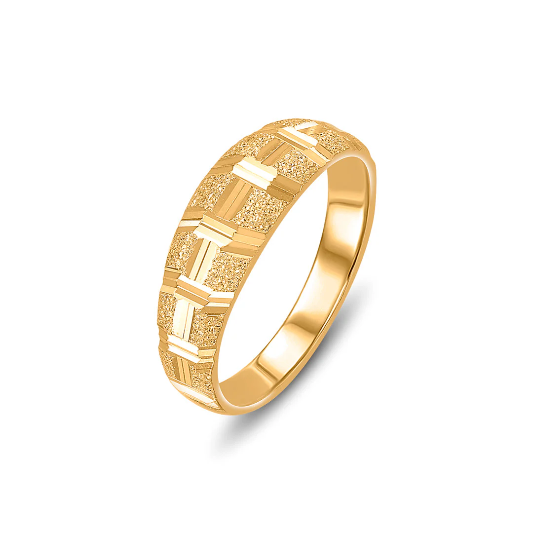 Modern Loop Women's Gold Ring - Image 4