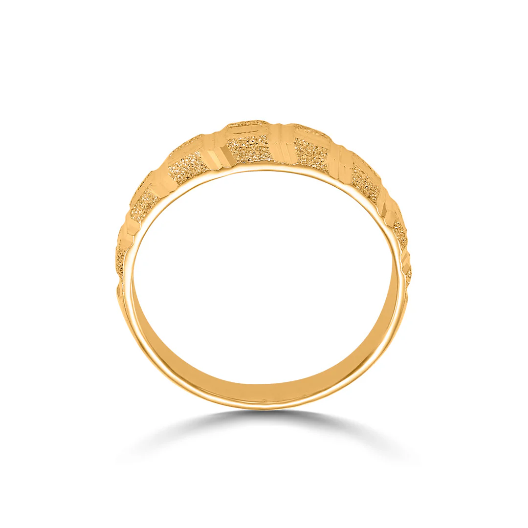 Modern Loop Women's Gold Ring - Image 5