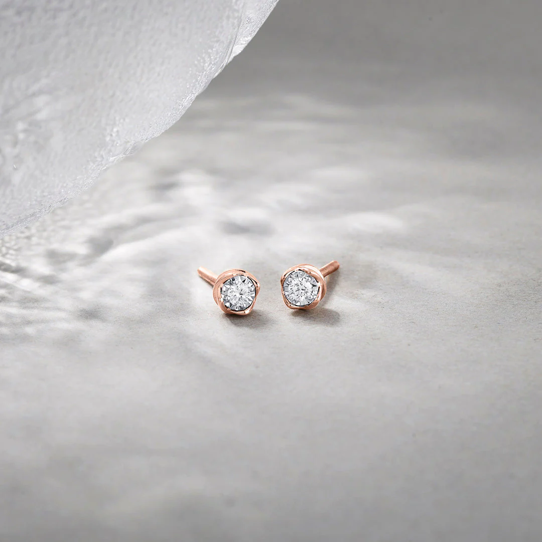 Moongrace Diamond Stud Earrings