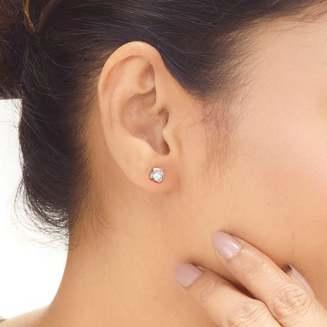 Moongrace Diamond Stud Earrings - Image 2