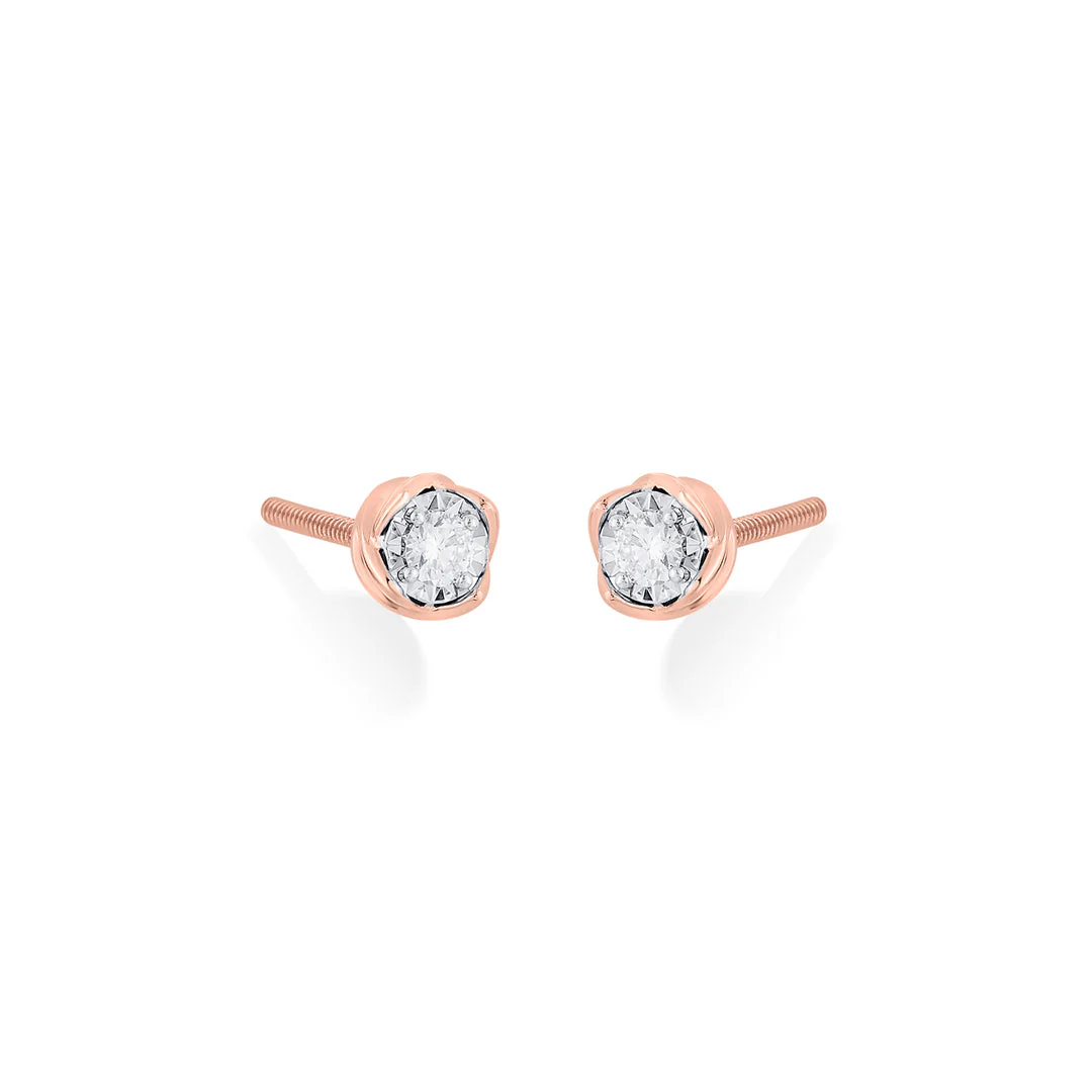 Moongrace Diamond Stud Earrings - Image 4