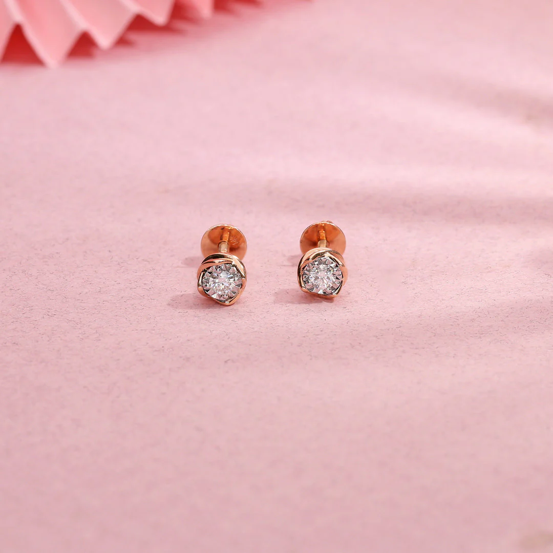 Moongrace Diamond Stud Earrings - Image 6